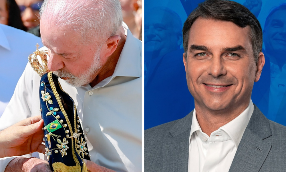 Lula e Flávio Bolsonaro (Foto: Reprodução/Instagram/@lulaoficial @flaviobolsonaro)