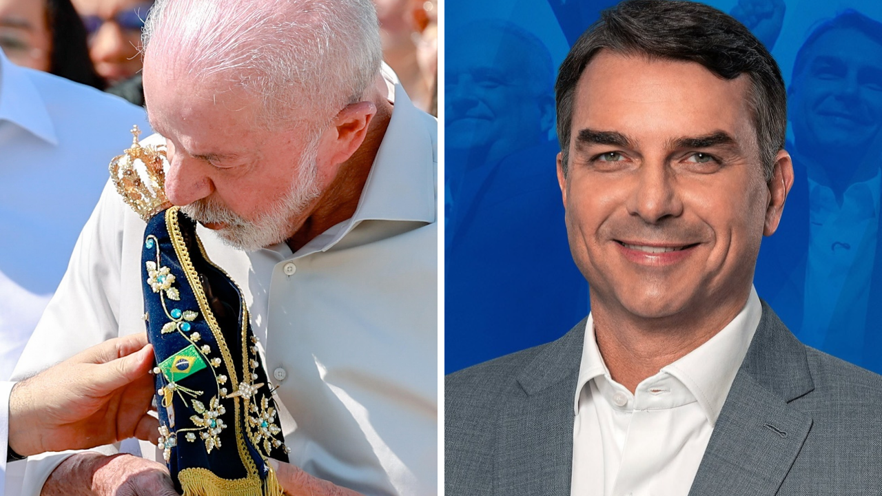 Lula e Flávio Bolsonaro (Foto: Reprodução/Instagram/@lulaoficial @flaviobolsonaro)