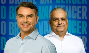 Flávio Bolsonaro e seu vice-presidente (Foto: Reprodução/Instagram/@flaviobolsonaro)