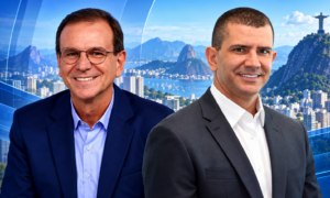 Eduardo Paes e Ruas Fotos: Divulgação/fundo com auxílio de IA