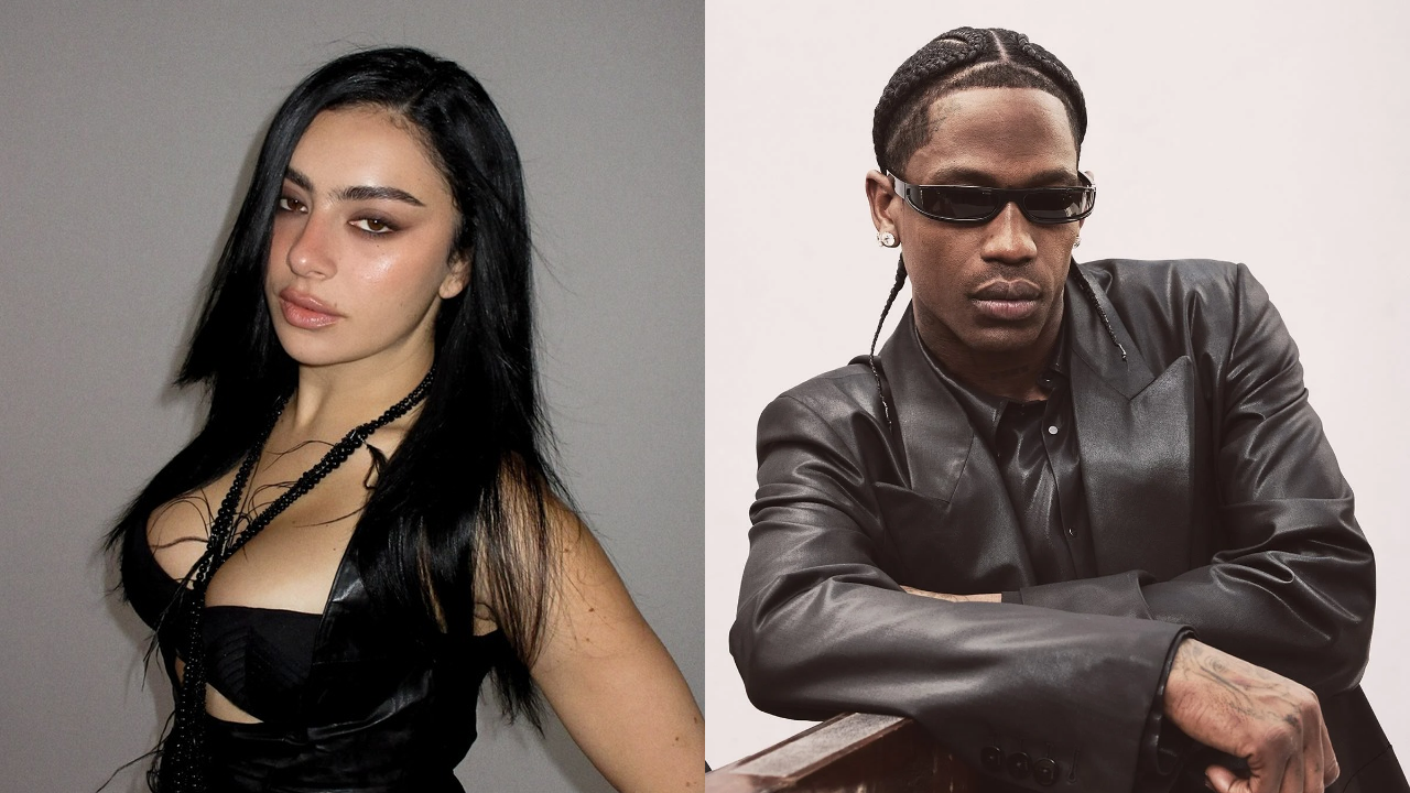 Travis Scott e Charli XCX no Lollapalooza Brasil 2027 (Foto: Instagram @travisscott @charli_xcx)