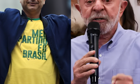 Levantamento aponta 49% das intenções de voto para Flávio Bolsonaro e 45% para Lula.
