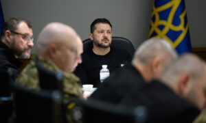 Volodymyr Zelensky durante reunião (Foto: Reprodução/Instagram @zelenskyy_official)