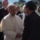 Papa Leão XIV na chegada ao hospital para retirada de nódulo no pulmão (Foto: Reprodução/Instagram oficial Vaticano)