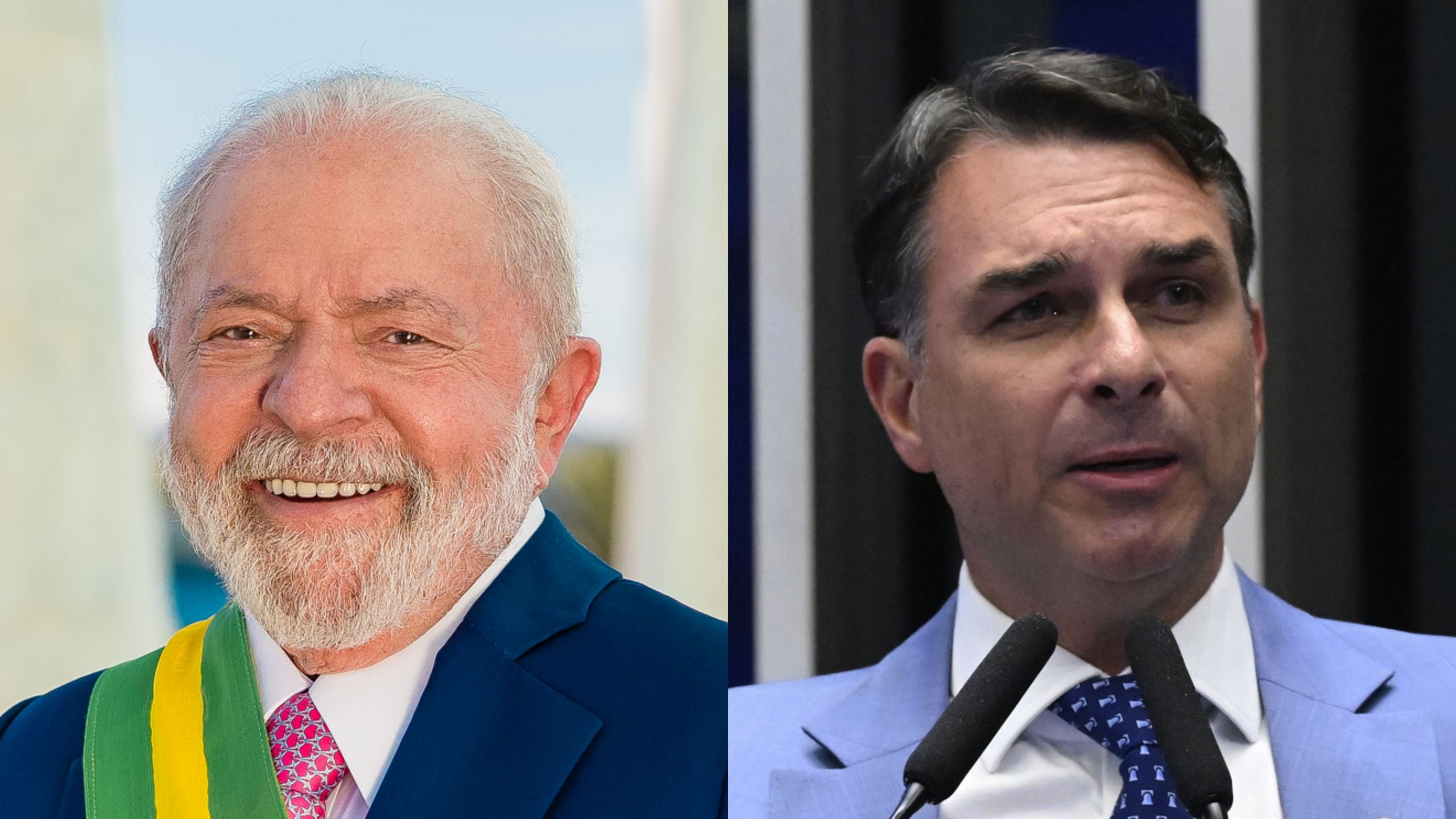 Lula e Flávio Bolsonaro (Fotos: Divulgação/Palácio do Planalto e Divulgação/Agência Senado)