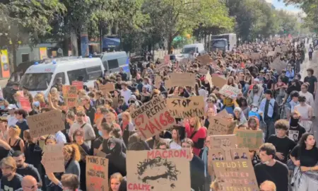 Protestos na França (Foto: Reprodução/X)